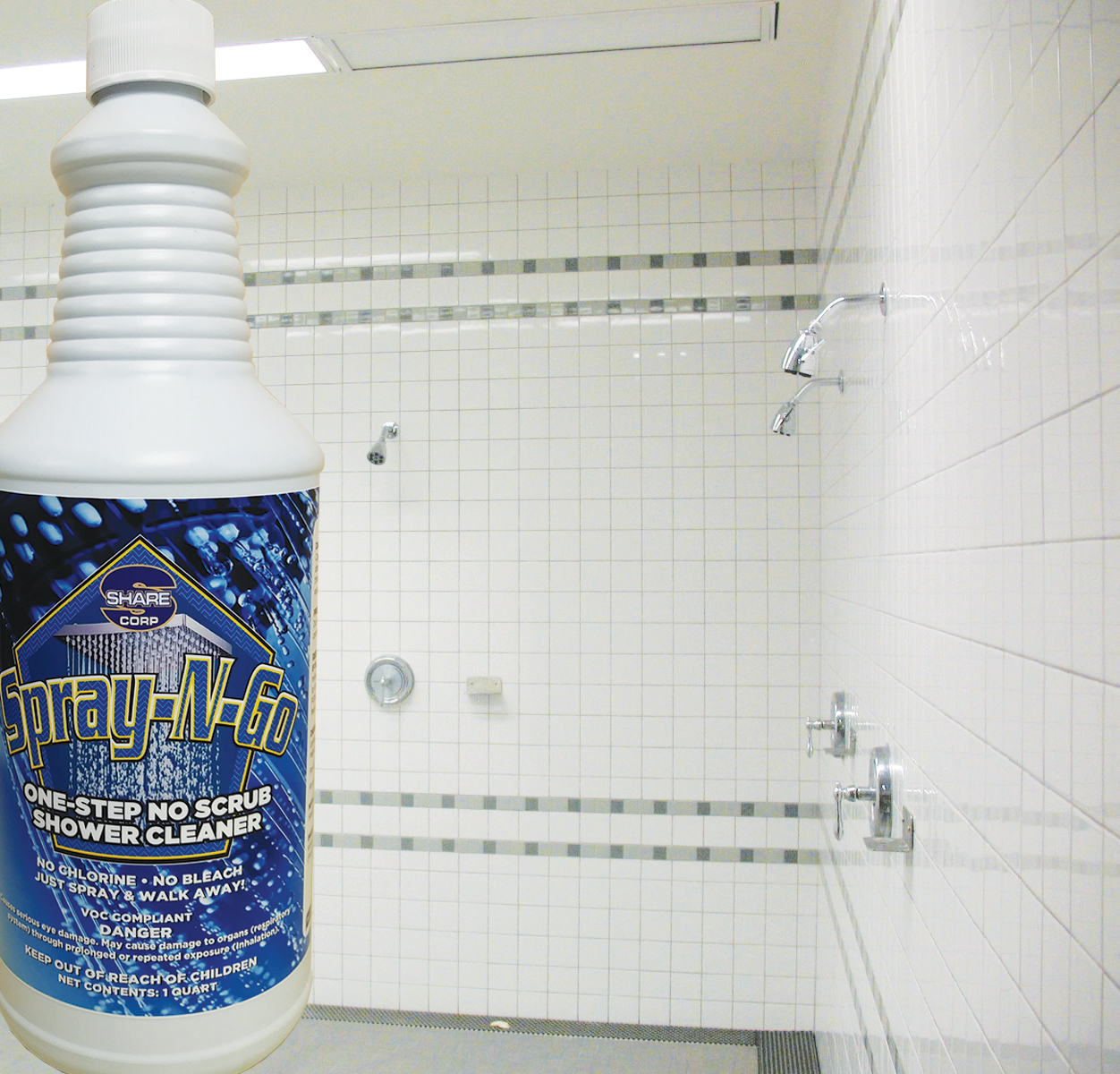 SPRAY-N-GO [One-Step - No Scrub Shower Cleaner]
